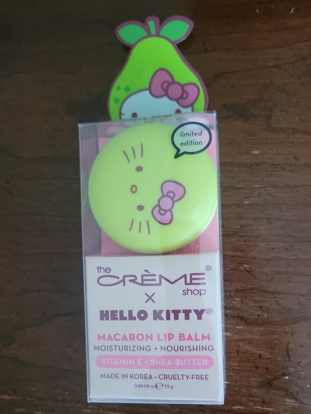 Creme shop macaron lip balm juicy pear
